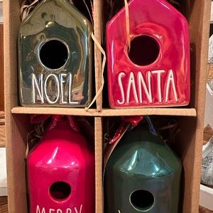 Rae Dunn set of Birdhouses